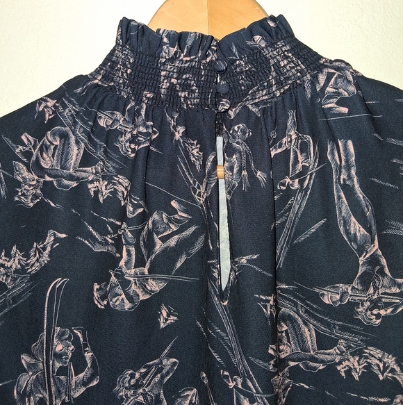 PEARL by LELA ROSE Ski Smocked Top - Picture 7 of 10